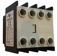 UL Contactor Accessory - F4 Front Mounted Aux Contact for NC Contactor  3NO/1NC