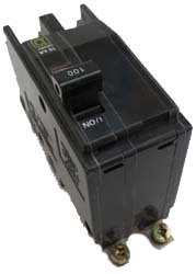 Large image of item: Square D  QOB220 Circuit Breaker QOB 2P  20A  10KA@120/240V -New