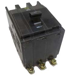 Large image of item: Square D  QOB340 Circuit Breaker QOB 3P  40A  10KA @ 240V -New