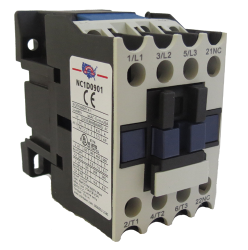 UL Contactor 09A 3P+1NC 240Vac Coil (Will Replace Telemecanique LC1D0901-U6 or LC1-D09-01-240V)